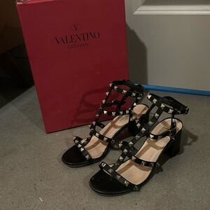 Valentino Rockstud Gladiator Sandal